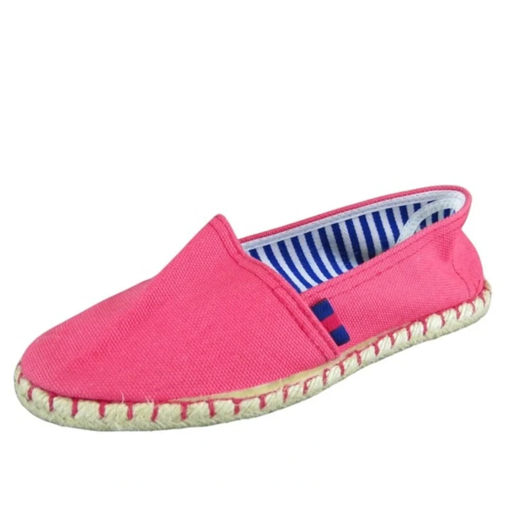 Hawkins Sport Women's  Espadrille Coral Fabric‎ Sz 37 Medium Gently Used 2025